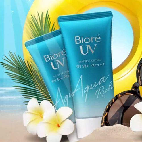 Bioré UV Aqua Rich Watery Essence SPF 50+ PA++++ sunscreen tube.