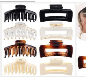 Rectangular Claw Hair Clips | Stylish & Strong Hair Accessories