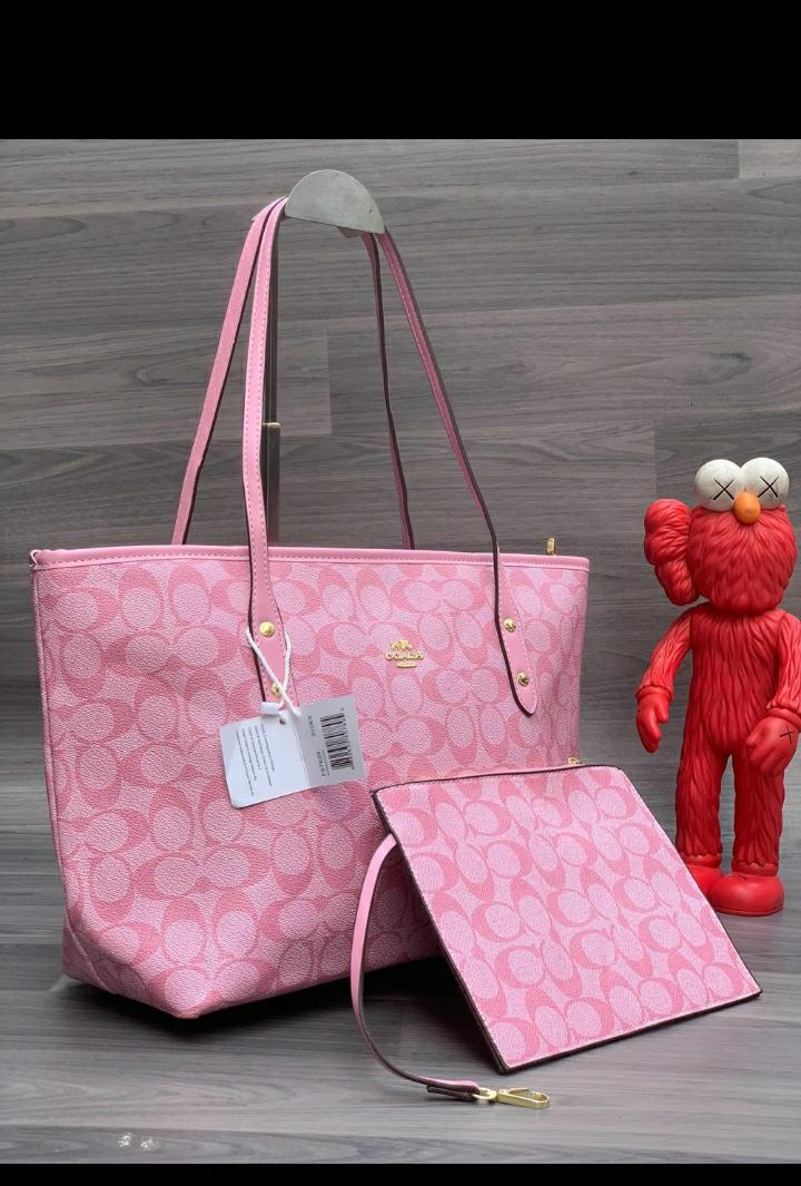 COACH Pink City Tote Bag – Elegant Designer Women’s Handbag