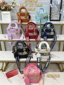 Front view of Christian Dior designer handbag