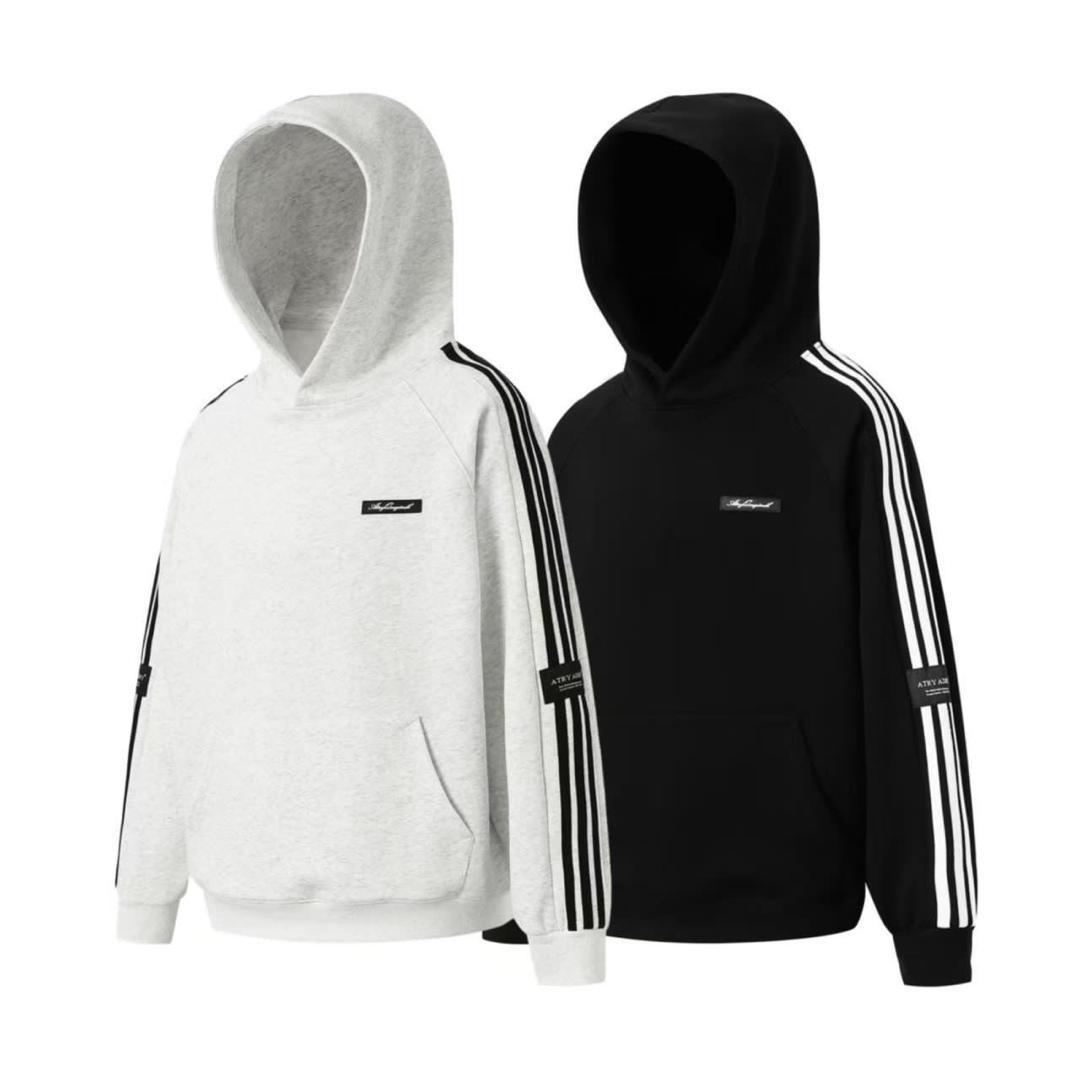 Unisex Striped Pullover Hoodie – Classic Streetwear Sweatshirt in Multiple Colors - Image 5