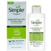 Front view of Simple Kind to Skin Replenishing Rich Moisturizer bottle.