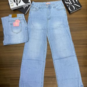 ront view of women’s boyfriend jeans on a model