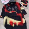 Luxury Assignment Crystal Star Tie-Dye Tee – Black, Red & Yellow