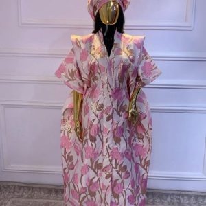 Elegant Bubu / Boubou Gown – Free-Size African Luxury Wear