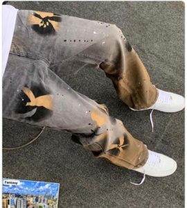 FantasyGears Baggy Denim Jeans – Y2K Abstract Streetwear Fashion