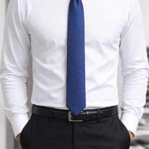 Royal Blue Textured Tie – Elegant Luxury Neckwear for Men
