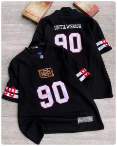 Mitchell & Ness 49ers Jerry Rice Black Player Name & Number Top