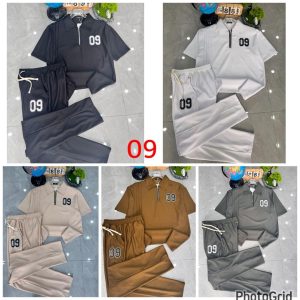 Men’s 2-Piece Lounge Set – Short-Sleeve Polo & Matching Trousers