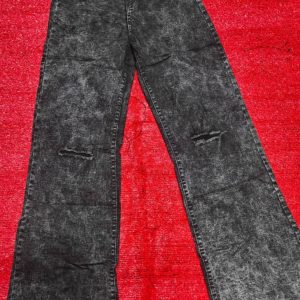 Washed female boyfriend jean