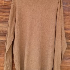 brown long sleeve turtle neck sweat shirt