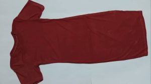 Red Short Sleeve Bodycon Midi Dress – Women's Fitted Casual Dress