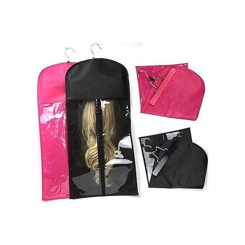 2 pcs set wig storage bag