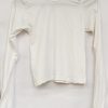 White Long Sleeve Fitted Top for Women