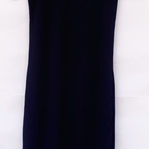 Navy Blue Short Sleeve Bodycon Midi Dress for Women
