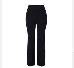 Black High Waist Flare Trousers