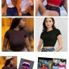 Women's Basic Fitted Crop Tee