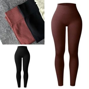 Women's Ribbed Seamless Leggings