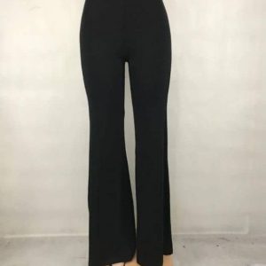 Women’s Black High-Waist Flare Pants