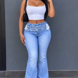 Women’s Grey Acid-Wash Denim Shorts