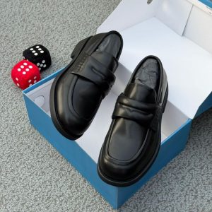 Men’s Black Leather Loafers