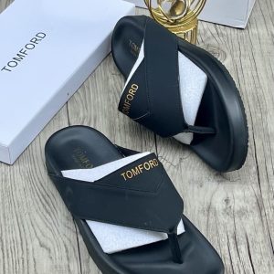Men’s Black Thong Slippers