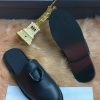 Men’s Black Slip-On Mules