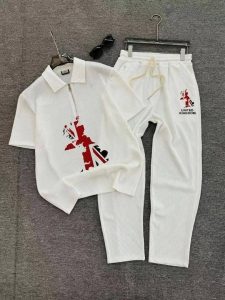 Men’s United Kingdom Ribbed Polo & Trouser Set