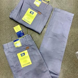 Wrinkle-Free Cotton Trousers for Men