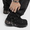 Black Platform Ankle Boots