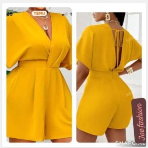 Women’s Yellow Romper