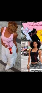 Befearless Script Print Tank Top for Women