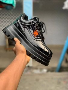 Naked Wolfe Patent Platform Loafers