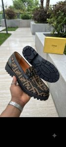 Fendi-Style Monogram Loafers