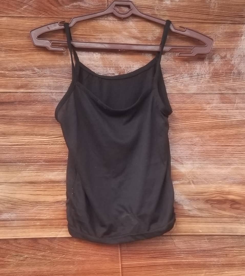 Black Spaghetti-Strap Camisole