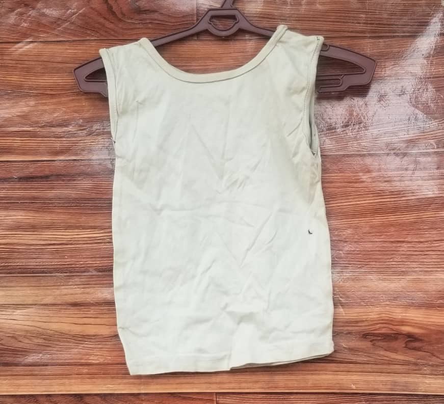 Sage Green Sleeveless Scoop-Neck Tank