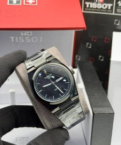 Men’s Black Day-Date Steel Watch