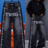 Men’s Wide-Leg Black Baggy Jeans