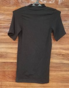 Women’s Fitted Short-Sleeve Mock-Neck Top